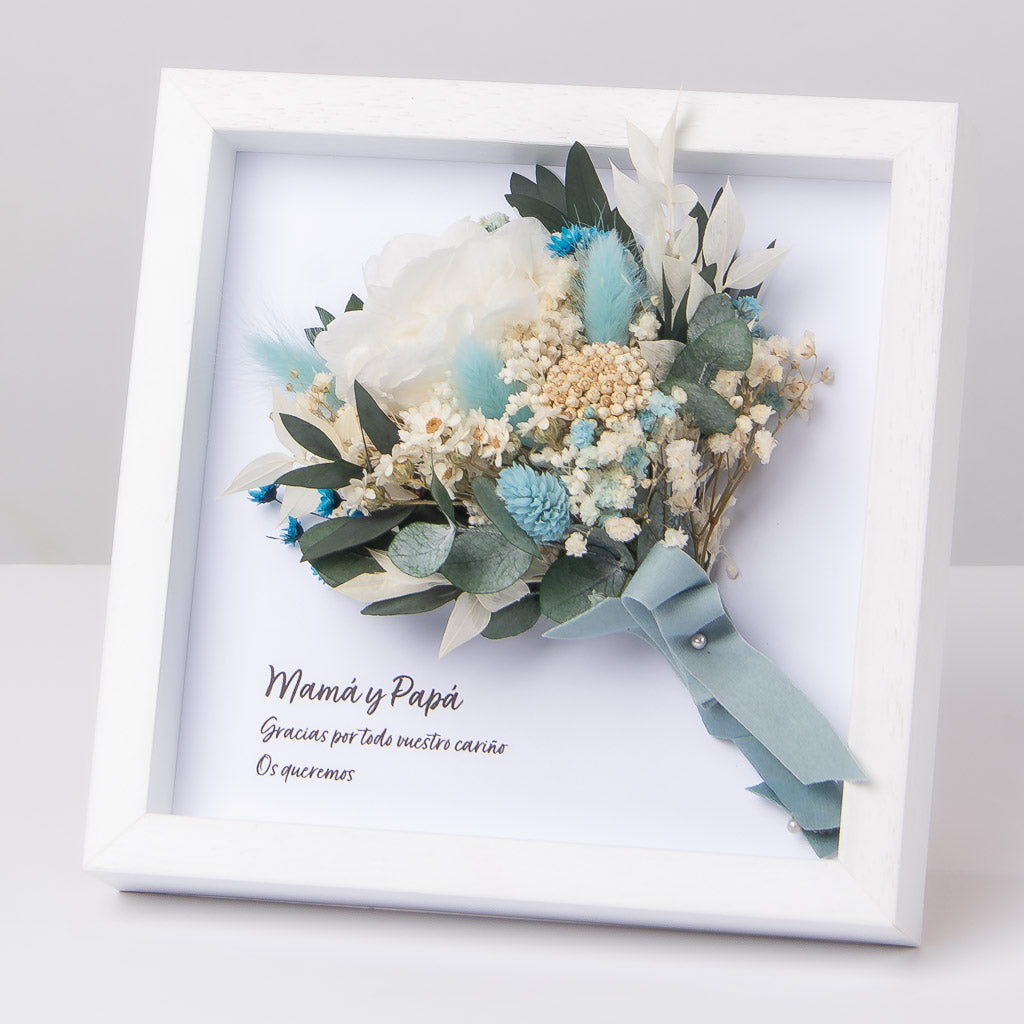 Cuadro con mini ramo Volare