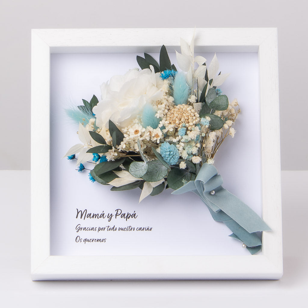 Cuadro con mini ramo Volare