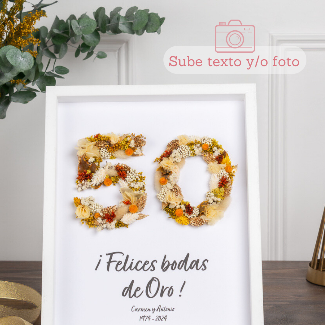 Cuadro XL personalizable - Números de Oro