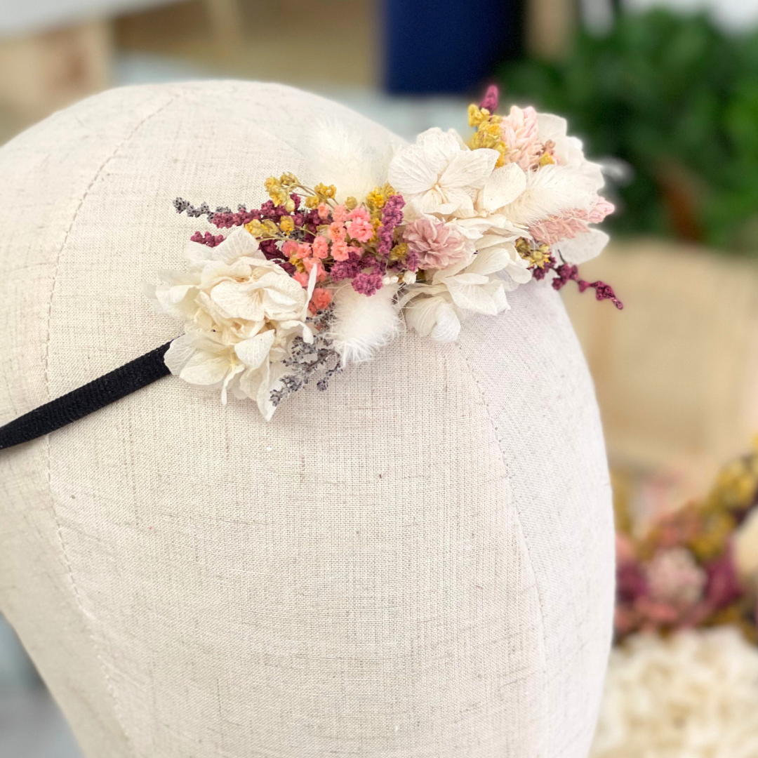 cinta elástica con flores para bebé
