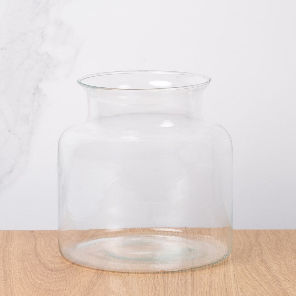 jarrón de cristal gal L para flores preservadas
