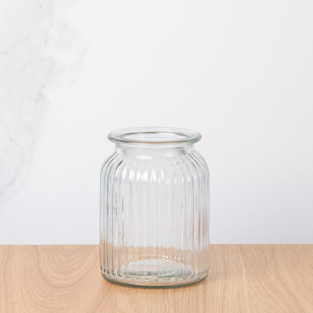 jarrón de cristal ideal para flores preser adas