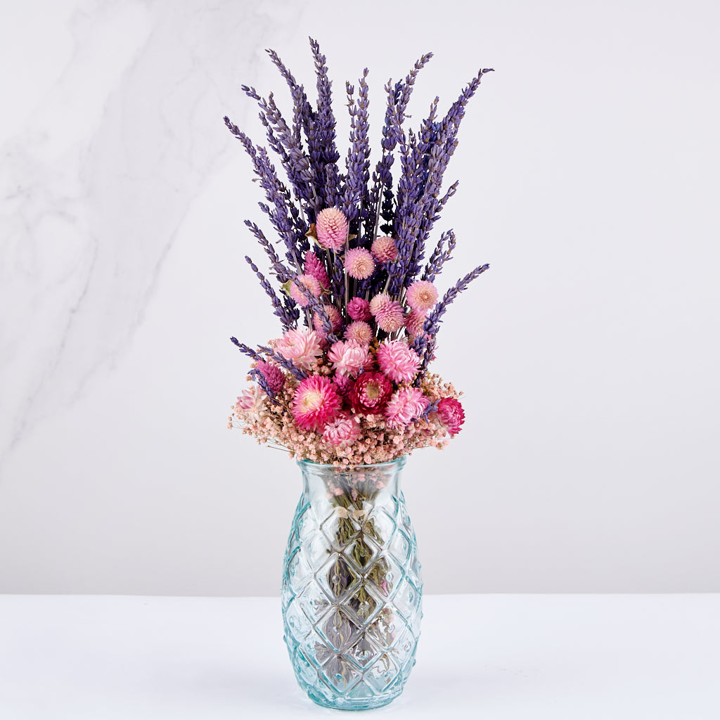 manojito Bloom Atellier con jarrón de cristal