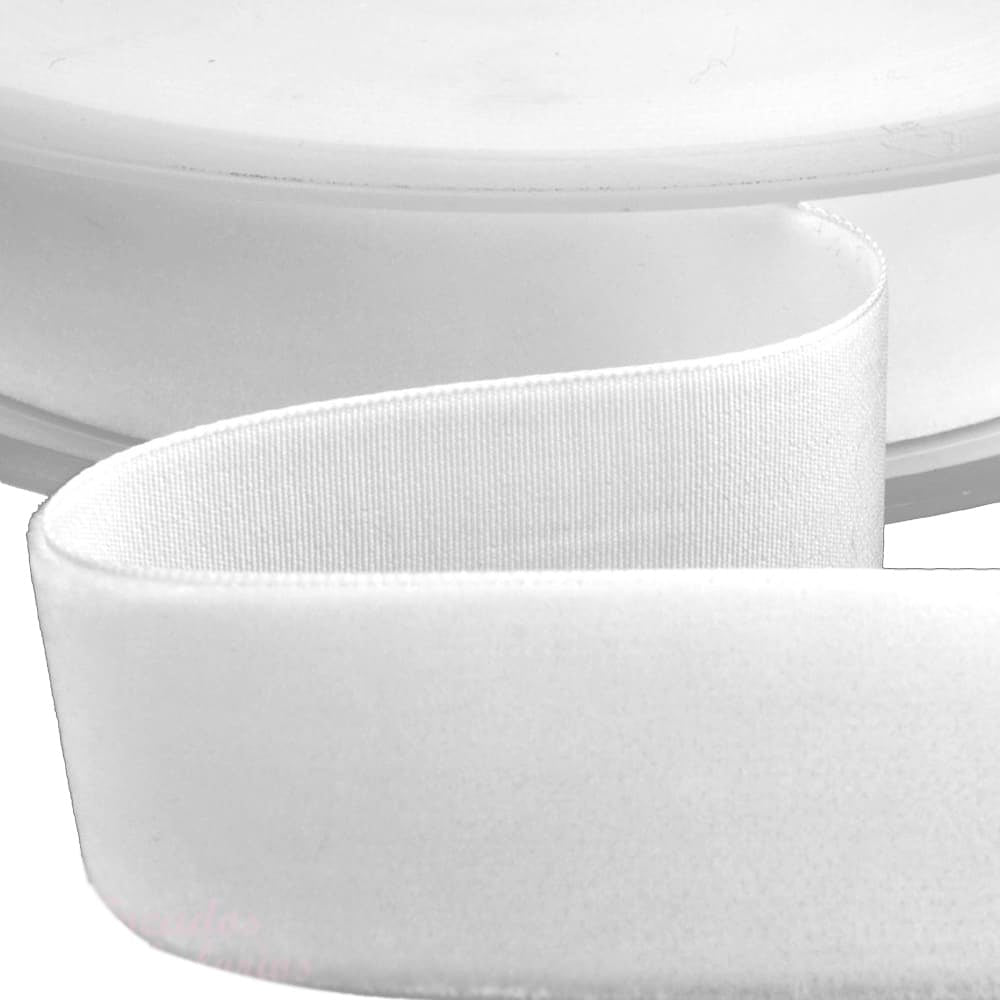 lazo de terciopelo extra blanco