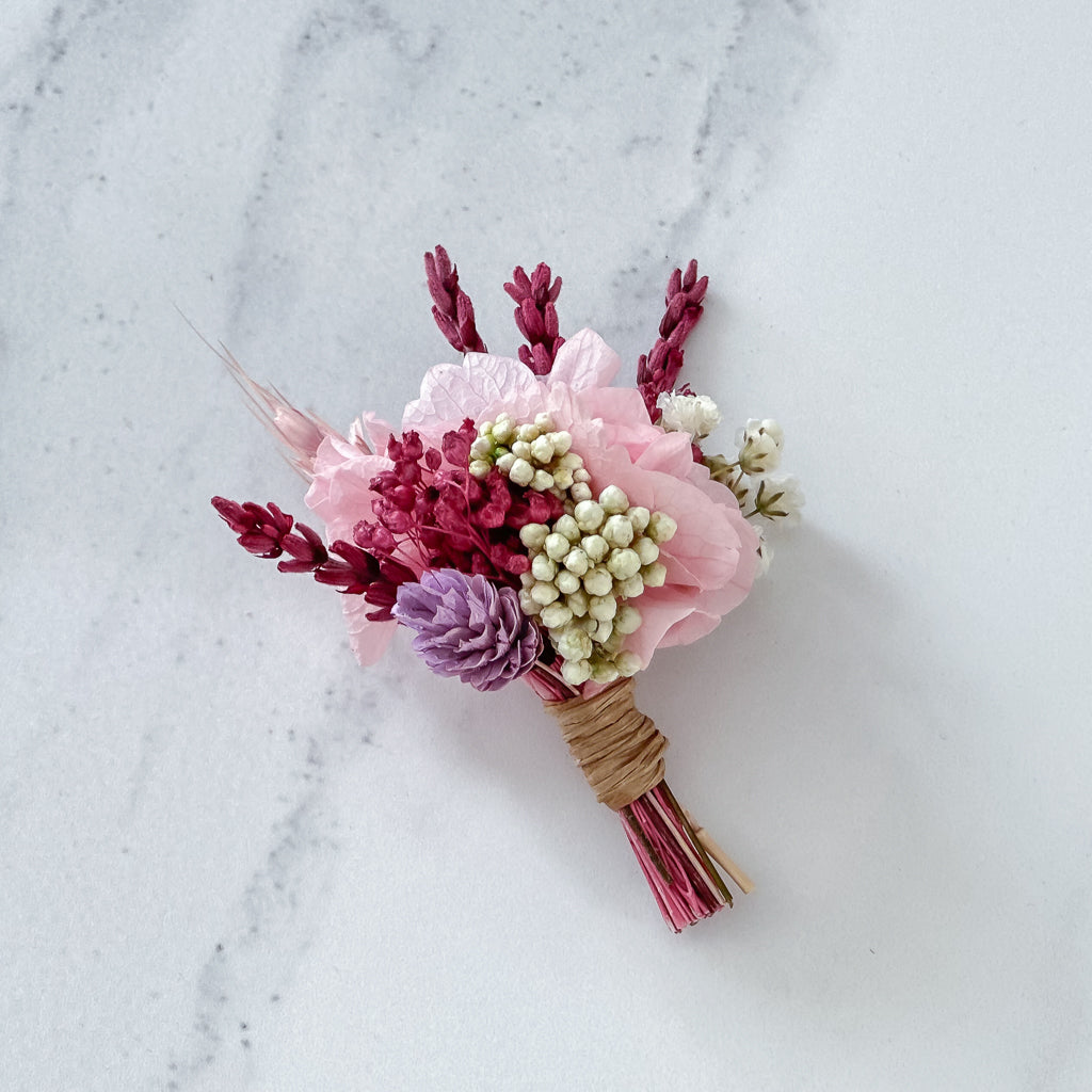 Prendido flores preservadas bouquet taipa