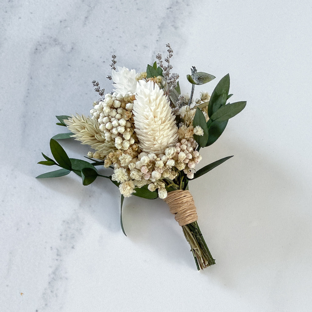 Prendido flores preservadas lady blanc