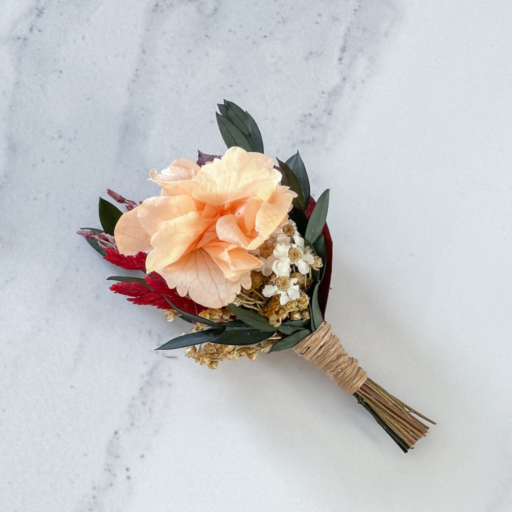 Prendido flores preservadas toscana amore