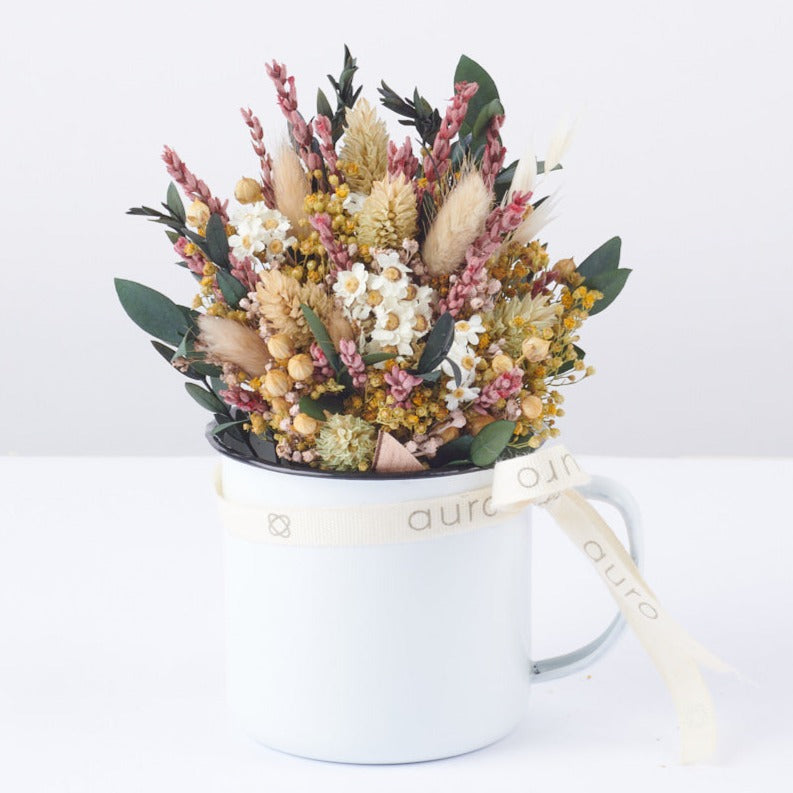 taza de flores preservadas Floral champs