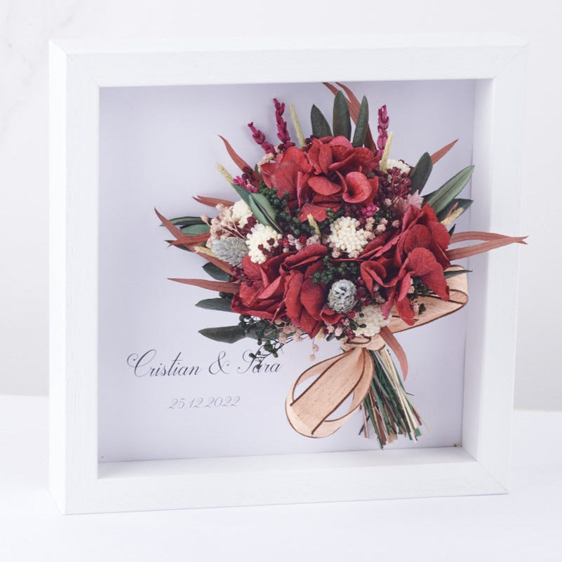 cuadro con flores preservadas ribeira