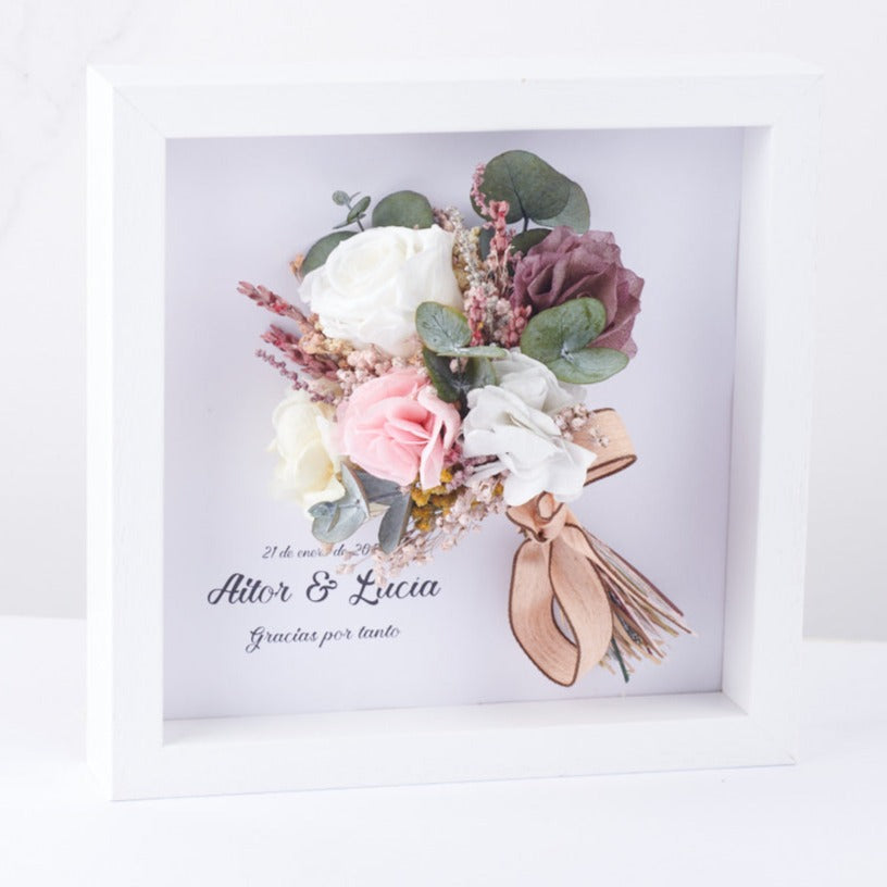 cuadro personalizadp con ramo de flores Bouquet Aniston