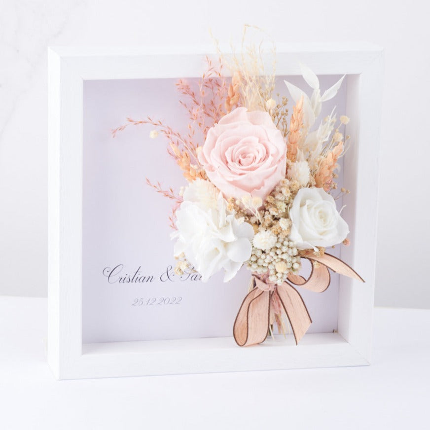 cuadro personalizadp con ramo de flores dolce Vita