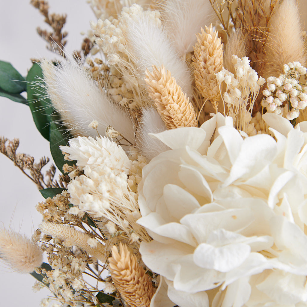 detalle de flores preservadas Floral Cream