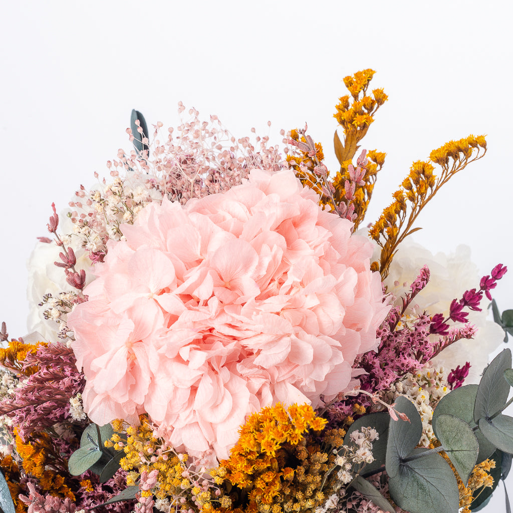 hortensia rosa en ramo Boquet Cocó