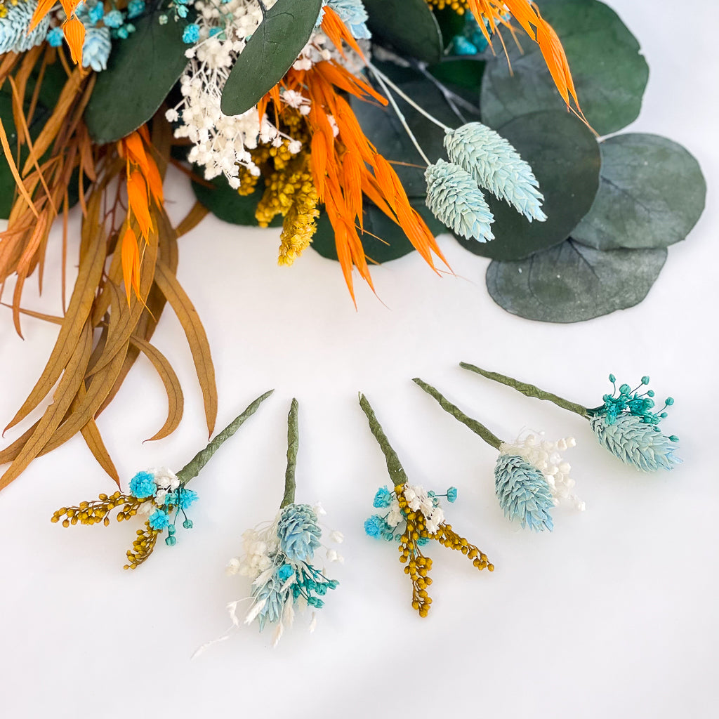 packs de horquillas de flores alambradas