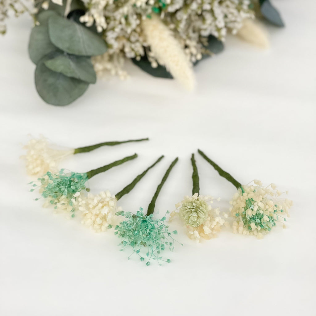 packs de horquillas de flores alambradas