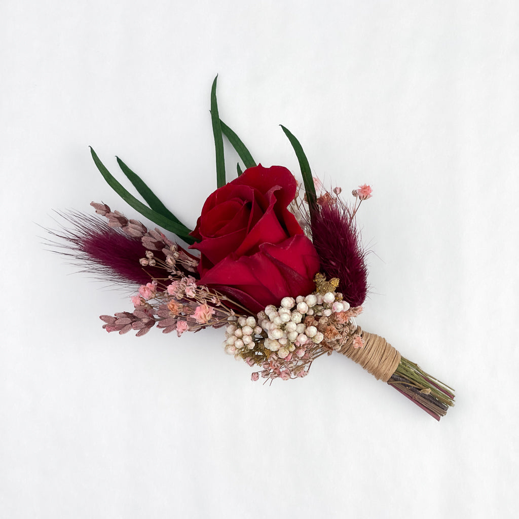 rosa roja preservada