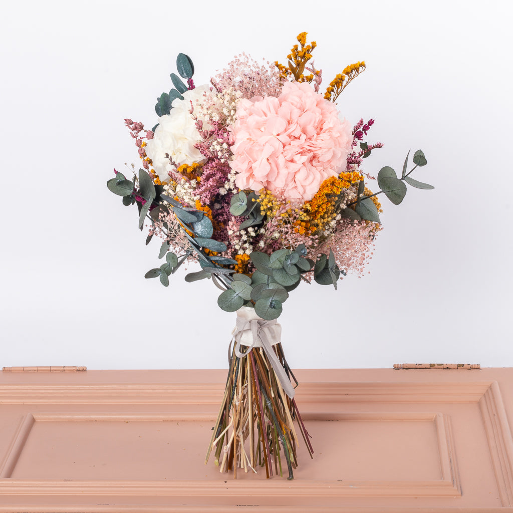 bouquet cocó de flores preservadas