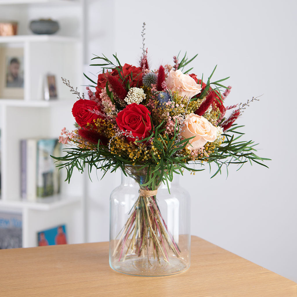 ramo de rosas preservadas Poeme Rosé
