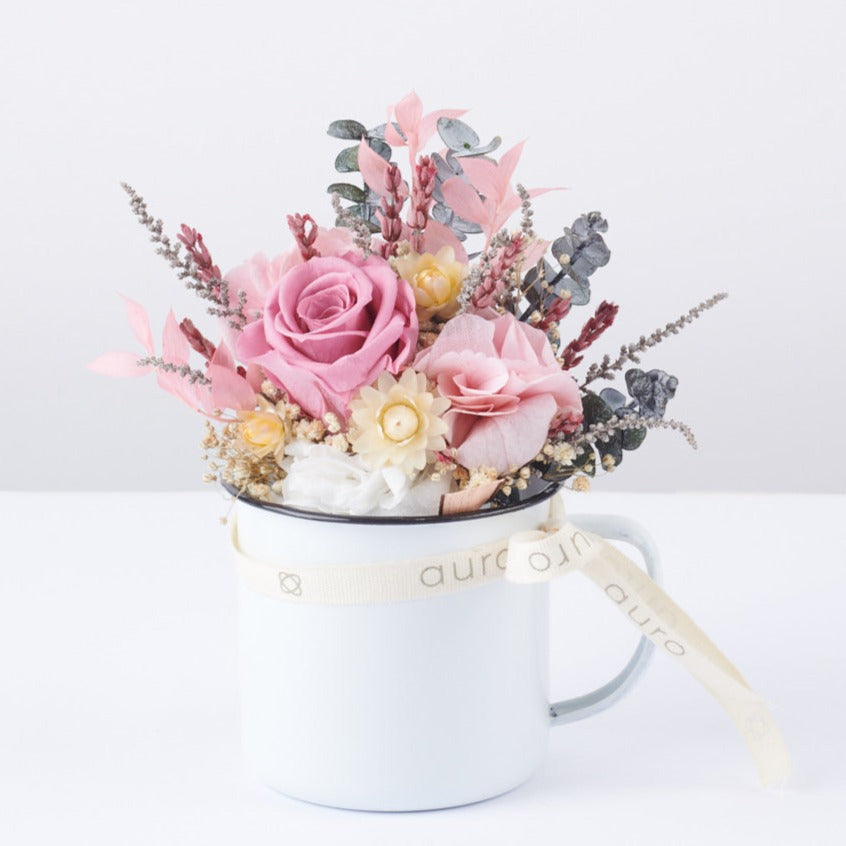 taza de flores preservadas Mon villandry