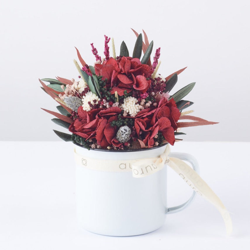 taza de flores preservadas Ribeira
