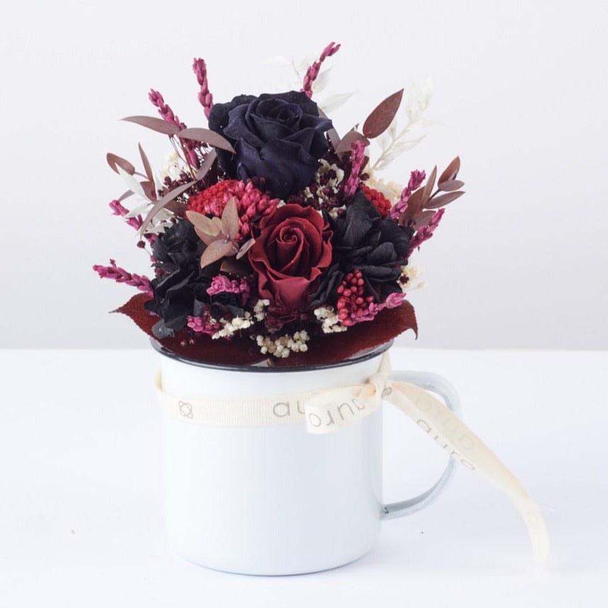 taza de flores Black Velvet