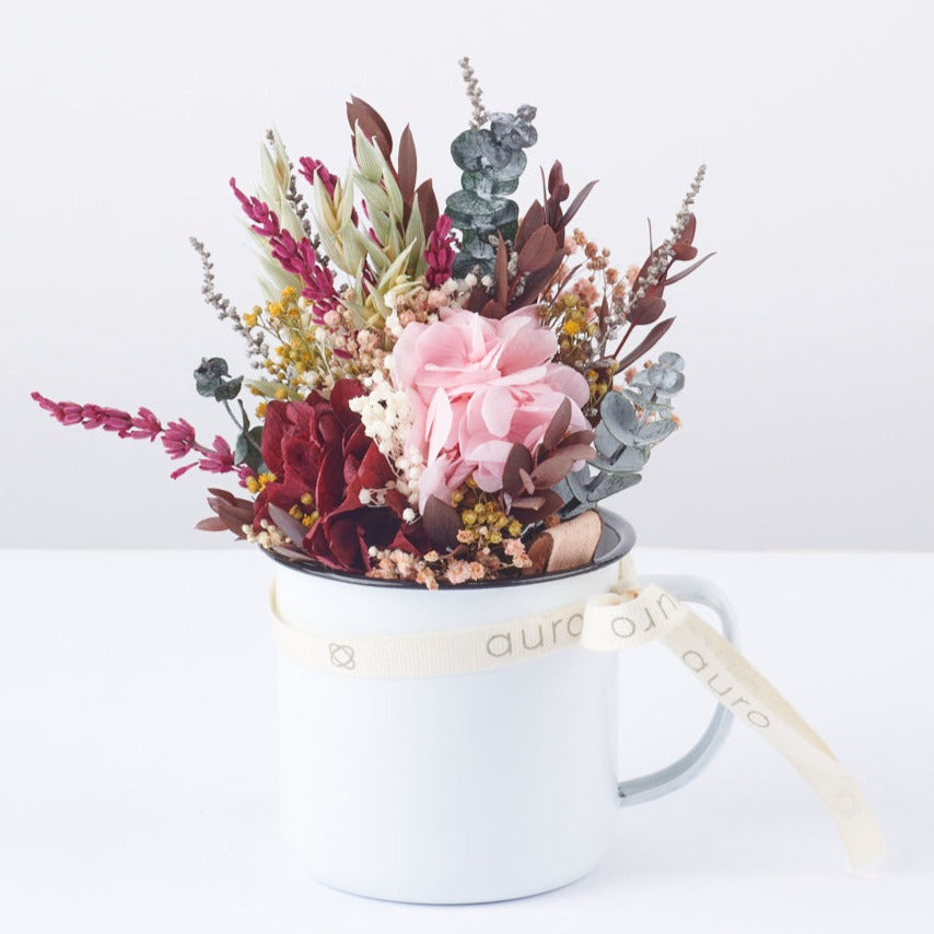 taza de flores preservadas Floral Soul
