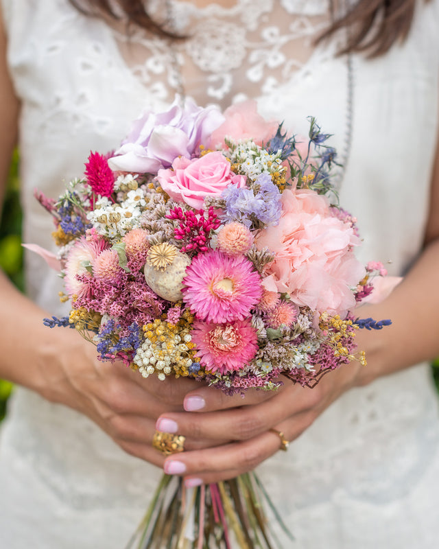 Ramo de novia de flores preservadas Bouquet Aline