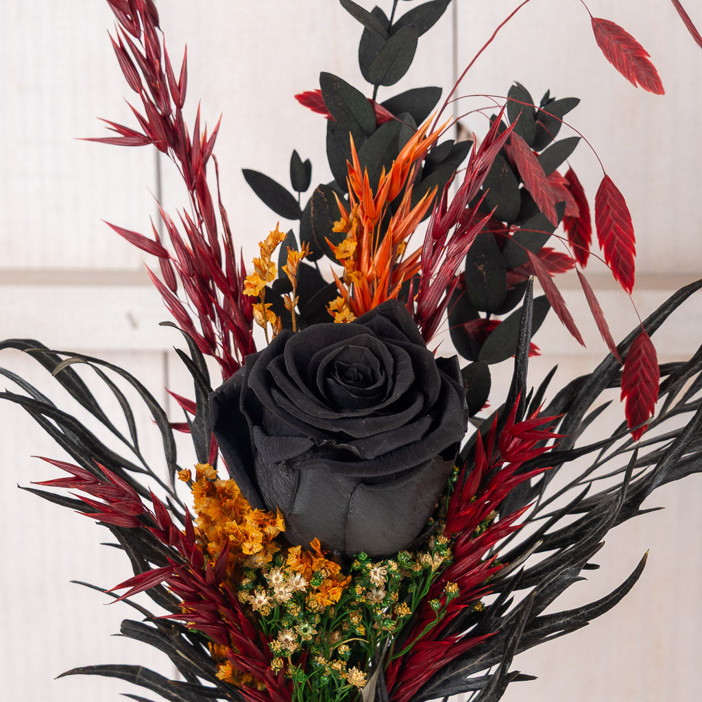 Rosa negra de Halloween