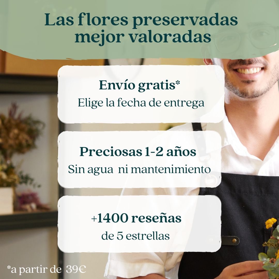 ramos y centros de flores preservadas con entrega gratis y buenas valoraciones auro floral