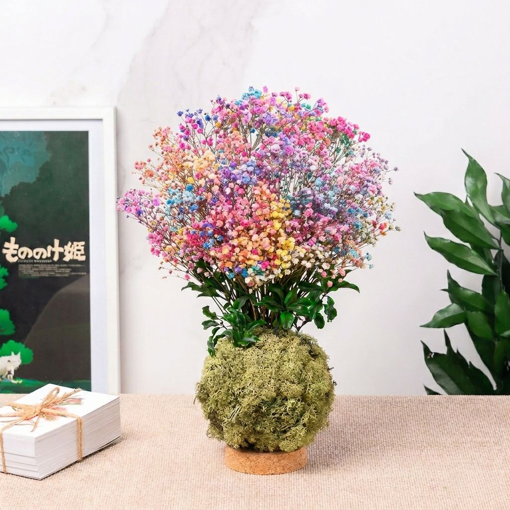 Kokedama eterno gypsophila