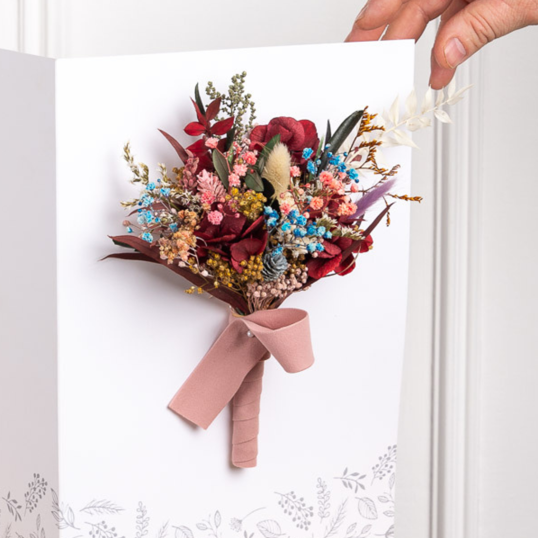 Tarjeta XL "Gran Recuerdo" con ramito de flores