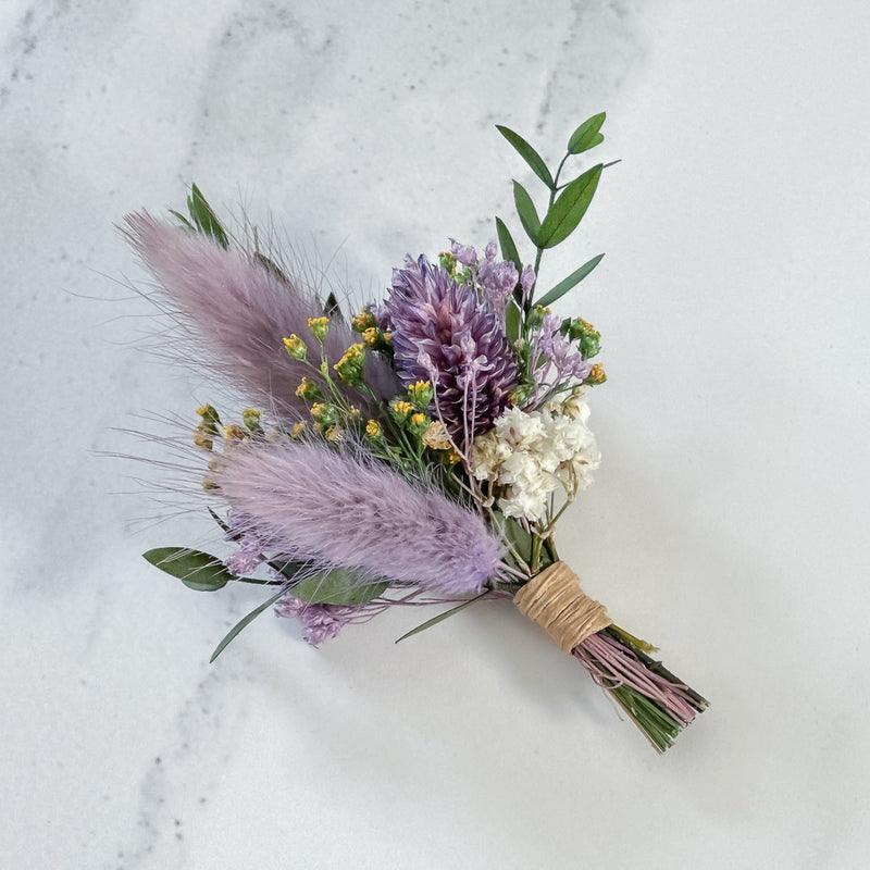 Prendido flores preservadas duet purple