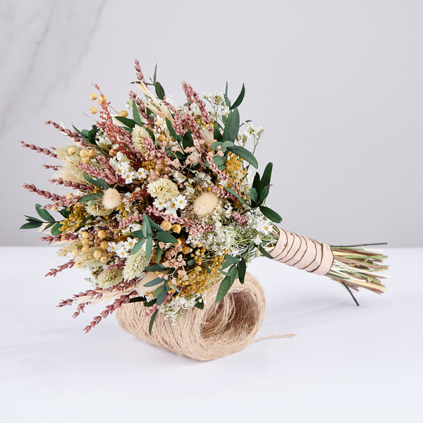 Ramo de novia Montreal de flores preservadas estilo silvestre