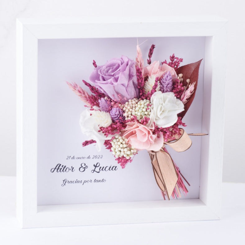 cuadro personalizadp con ramo de flores Bouquet Taipa