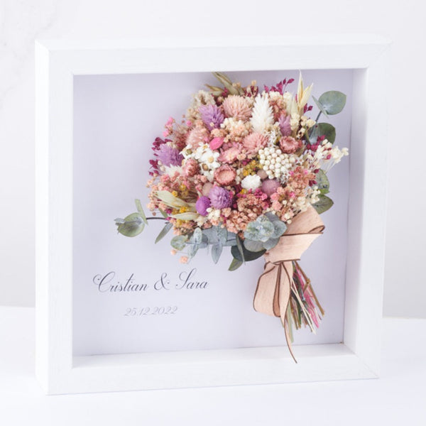 cuadro personalizadp con ramo de flores Floral Galaxy
