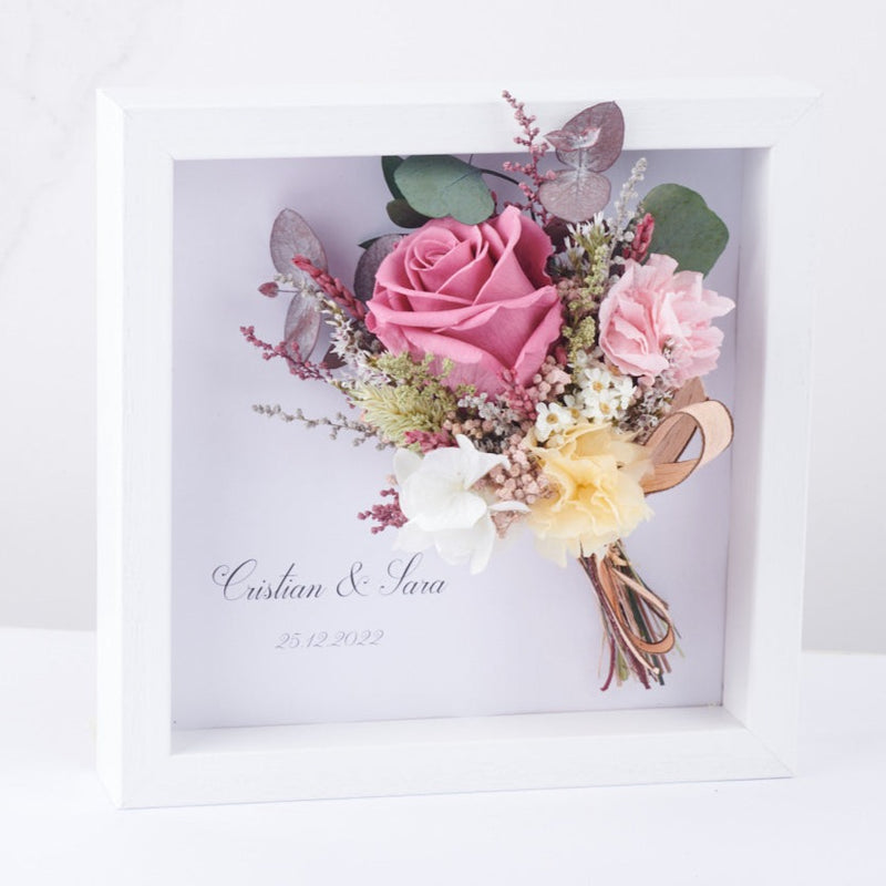 cuadro personalizadp con ramo de flores Bouquet Celine
