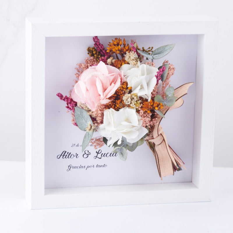 cuadro personalizadp con ramo de flores Bouquet Cocó