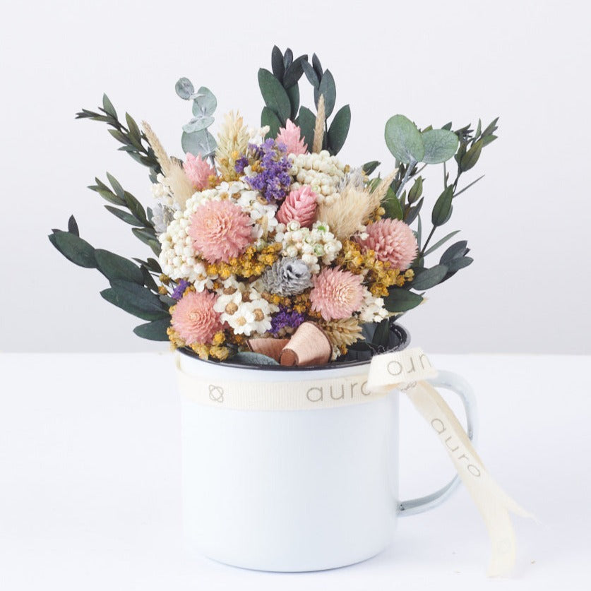 taza de flores preservadas Sweet Harvest